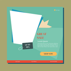 Creative social media post template