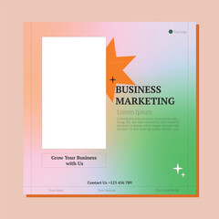 Creative social media post template