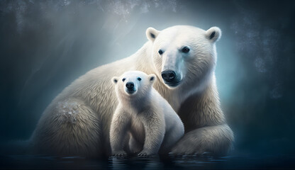 Obraz na płótnie Canvas 白熊 | White bear Generative AI
