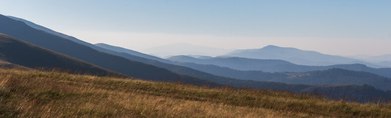 mountain landscape of ukrainian carpathians..