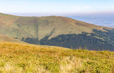 mountain landscape of ukrainian carpathians..