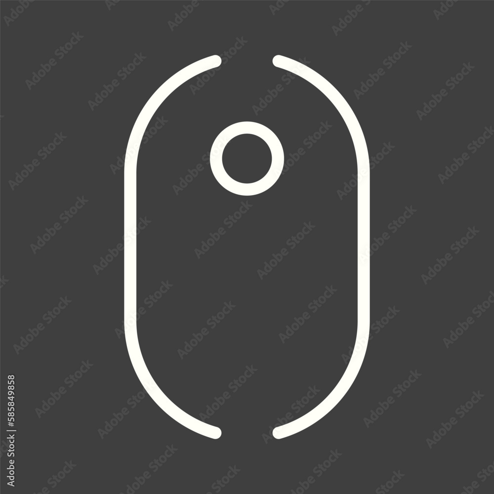 Poster computer mouse vector. trendy modern computer mouse icon. device for pc. wireless mouse vector. lapt