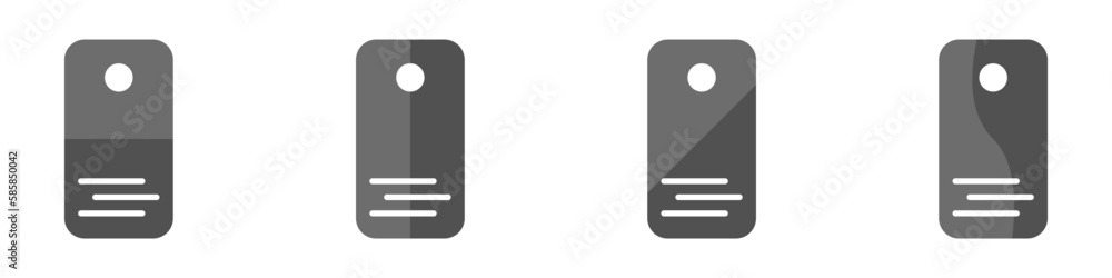 Fototapete computers set vector. set of system blocks vector. trendy icons of computer blocks vector. pc case i