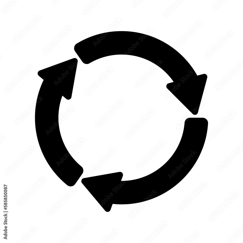 Poster circle arrow infographics vector. infographic process repeat icon. circled arrows vector icon. set o