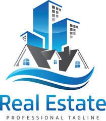real estate modern logo