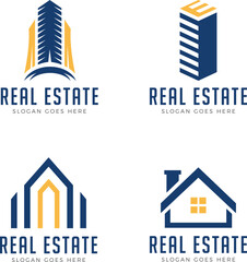 real estate modern logo collection