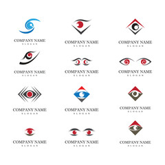 Branding Identity Corporate Eye Care vector logo design