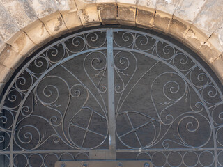 ornate wrought gate