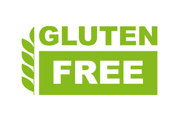 Gluten free icon. No gluten added product label. Healthy food sign. Nature product and organic food badge. Vector illustration.