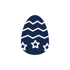 easter egg icon. Filled easter egg icon from happy easter collection. Glyph vector isolated on white background. Editable easter egg symbol can be used web and mobile