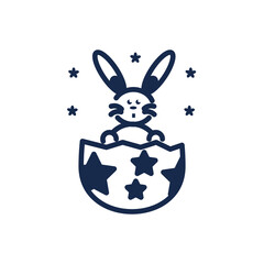 Obraz premium happy easter icon. Filled happy easter icon from happy easter collection. Glyph vector isolated on white background. Editable happy easter symbol can be used web and mobile