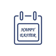 easter day icon. Thin line easter day icon from happy easter collection. Outline vector isolated on white background. Editable easter day symbol can be used web and mobile