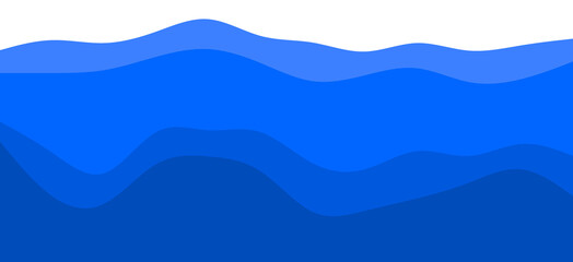 Blue sea waves illustration transparent PNG