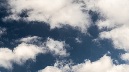 Obraz premium White clouds in blue sky.