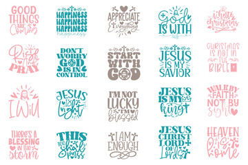 Fototapeta na wymiar Boho Retro Style Jesus Christian Quotes T-shirt And SVG Design Bundle. Jesus SVG Quotes T shirt Design Bundle, Vector EPS Editable Files, Can You Download This File.