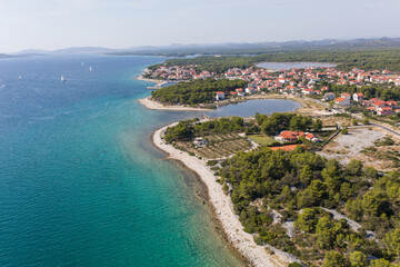 Naklejka na ściany i meble aerial view of the Croatia