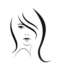  Logo  of the beautiful woman