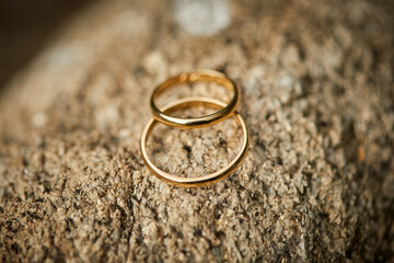 anillos, anilla, boda, oro, metal