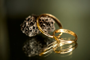 anillos, anilla, oro, metal boda, piedra