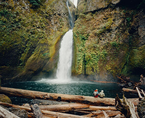 Wahclella Falls Couple