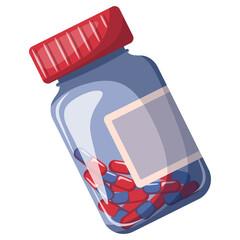 Jar of pills. 