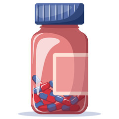 Jar of pills. 