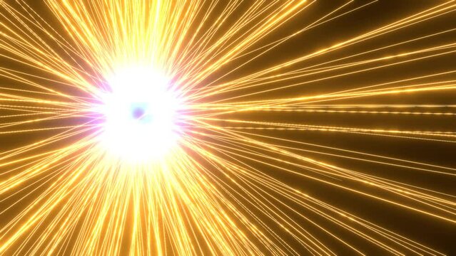 energievolle gelbe Lichtstrahlen, Geschwindigkeit, schnell, leuchten, Internet, moderne Technologie, visuelle Effekte,