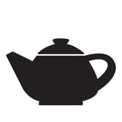 Icono de tetera y o cafetera. Vector