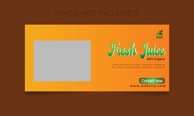 Fresh juice social media post design