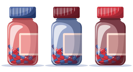 Jars of pills. 