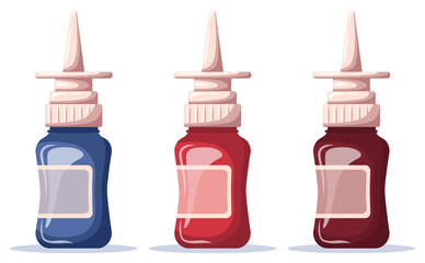 Set of nasal spray.