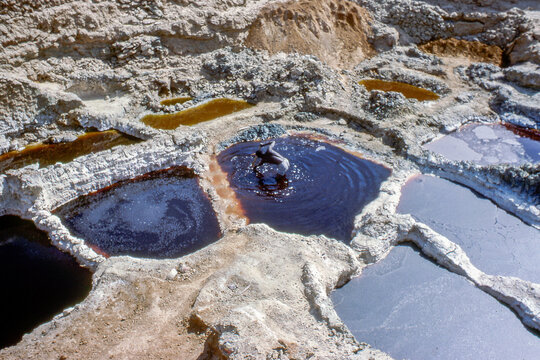 homme travaillant dans une saline &agrave; Bilma au Niger en 1976