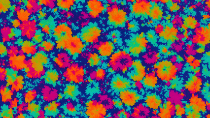 Abstract background with flowers. Generative AI