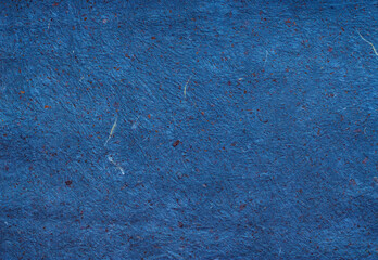 Wrinkled Deep Blue Paper Texture with Embedded Copper Flecks