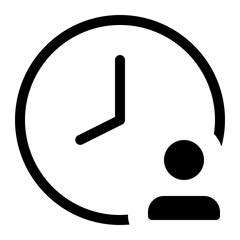 clock user icon