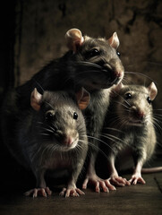 rat family portrait