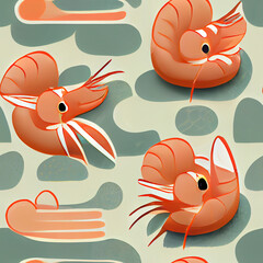 seamless pattern with fishes