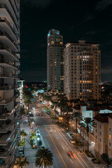 Fototapeta premium Downtown St. Petersburg at Night