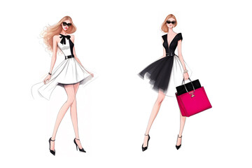 fashion female illustration