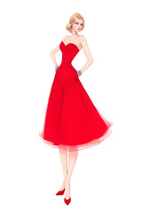 Naklejka premium fashion female illustration