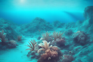 Fototapeta premium turquoise clear water