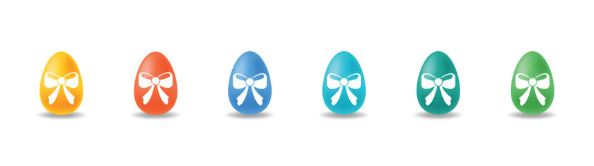 colored easter egg icon. realistic easter egg icon from easter collection. egg illustration isolated on white background. Editable easter egg symbol can be used web and mobile