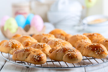 Greek Easter cookies koulourakia.