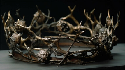 Crown of thorns of Jesus Christus on Easter, other Topics: Cross, god, Christ, Church, resurrection, belief, religion 