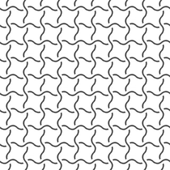 Pattern of intersecting wavy stripes for texture, textiles, and simple backgrounds