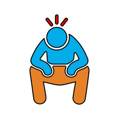 Discourage, dishearten icon.