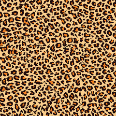 Seamless leopard print, animal vector pattern, fashion design for print clothes, paper, fabric.