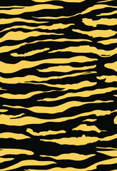 
Zebra seamless background trendy texture for print, animal pattern on yellow background
