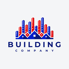 United states home town building logo design template