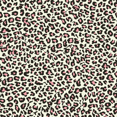 Seamless leopard print animal vector trendy background, wild cat skin. classic pattern